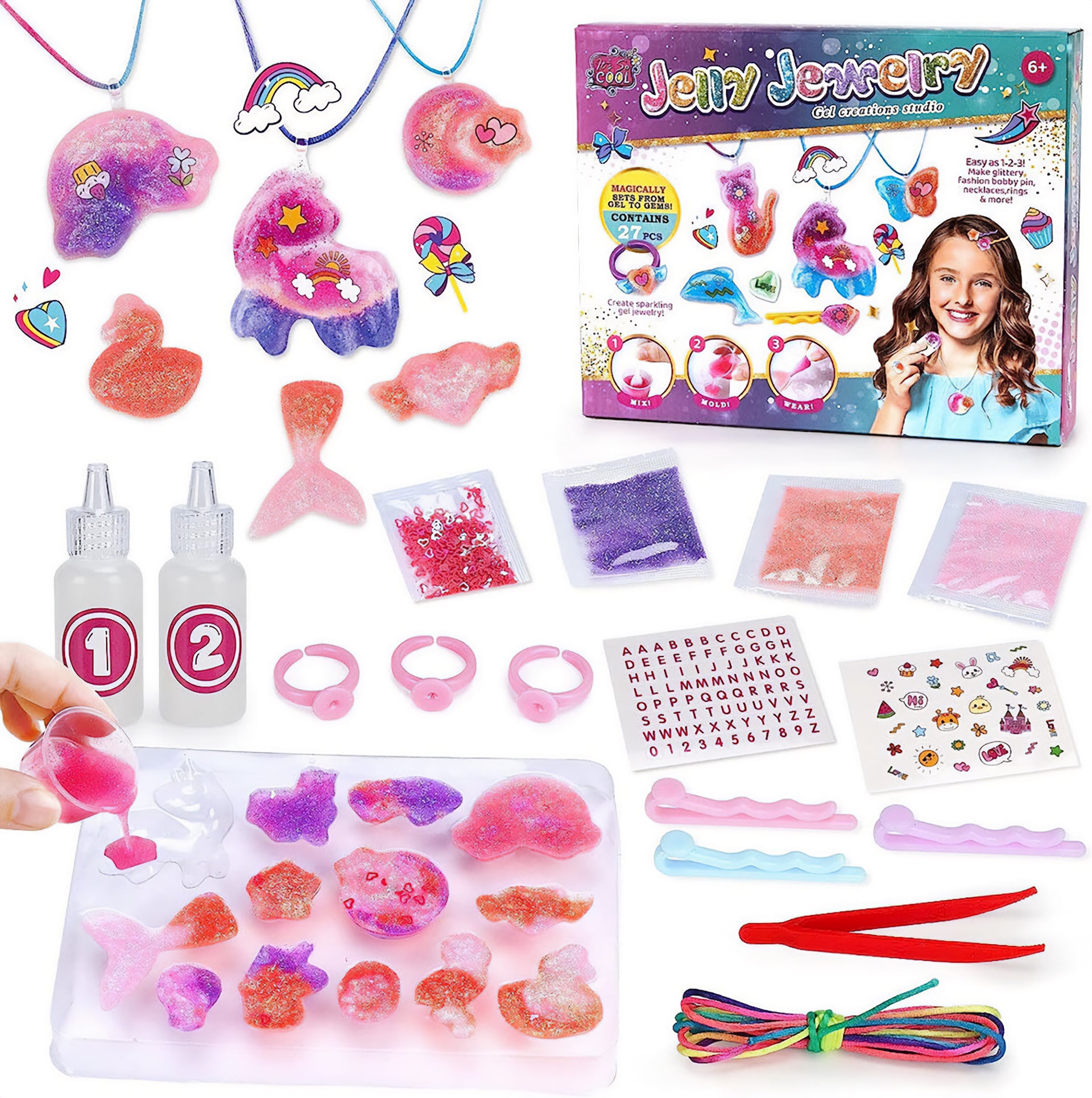 DIY 水晶啫哩魔法飾