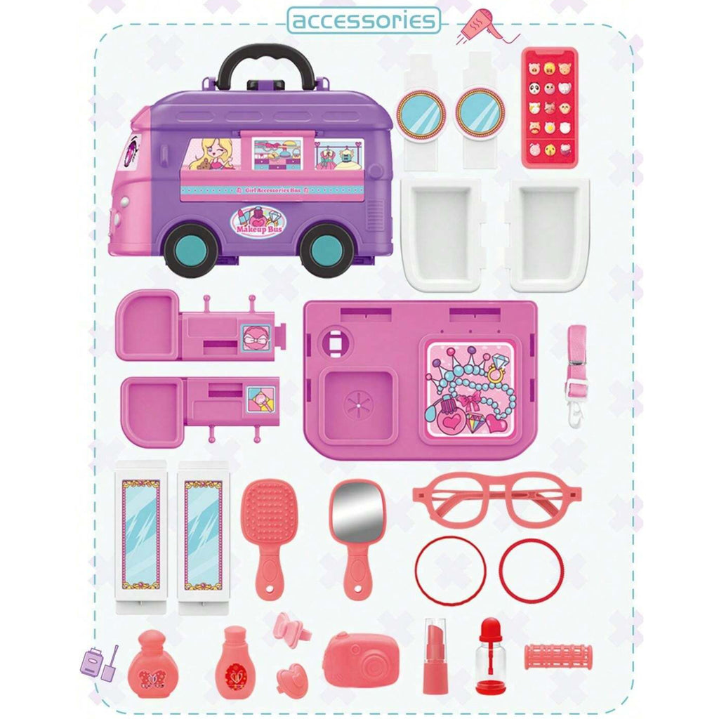 5 合 1 兒童梳妝台套裝巴士