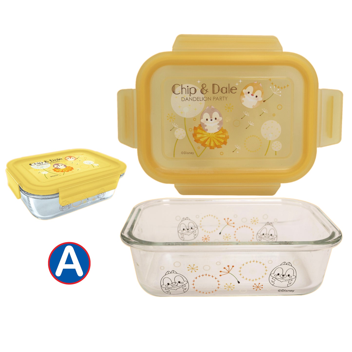 卡通人物640毫升玻璃保鮮盒