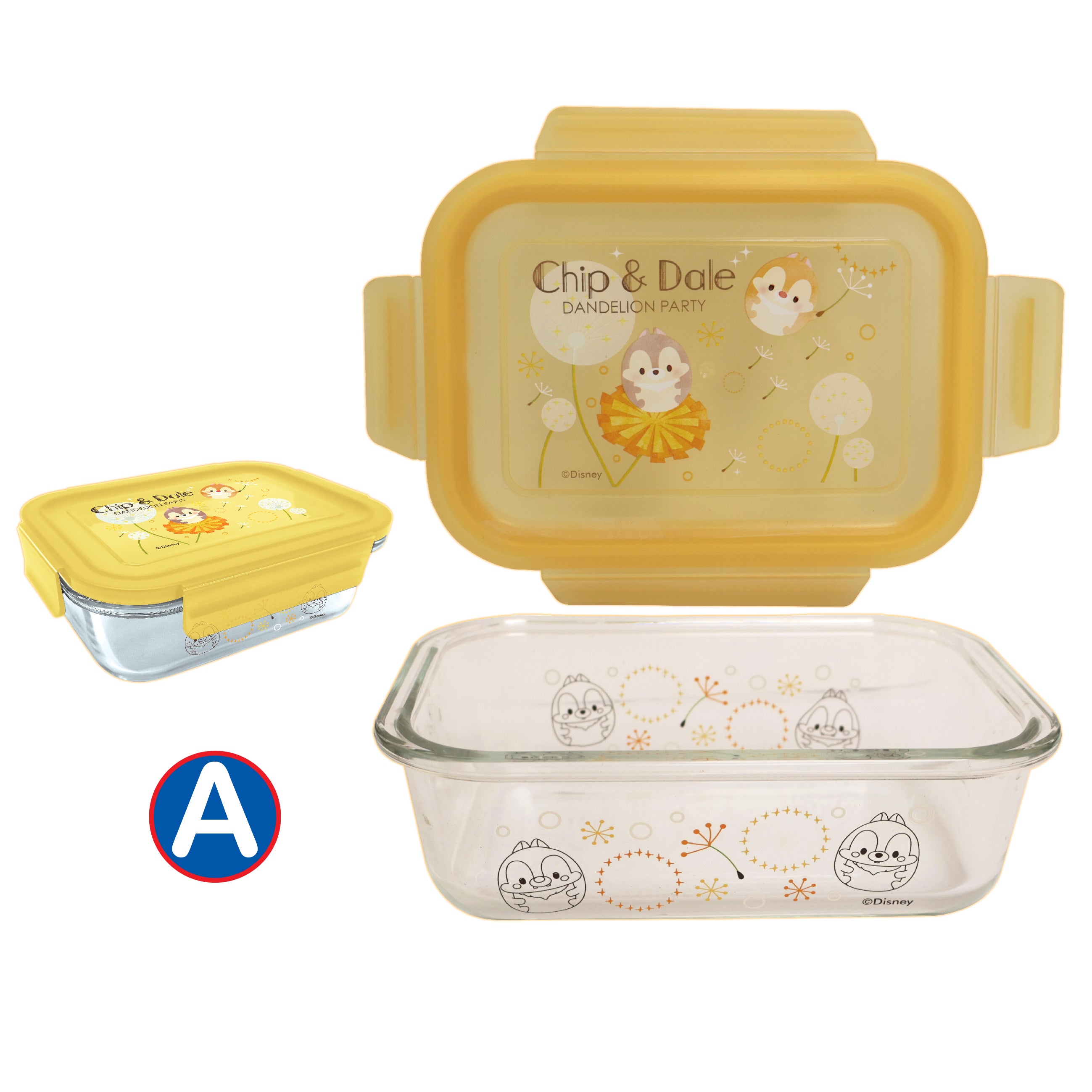 卡通人物640毫升玻璃保鮮盒