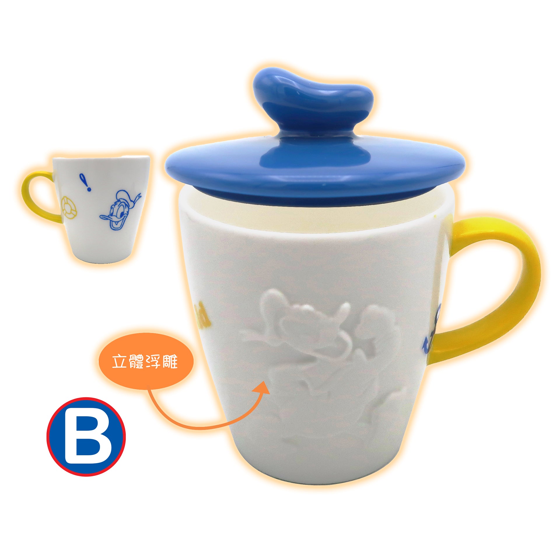 卡通正版陶瓷杯連蓋