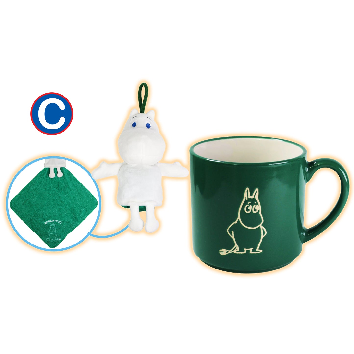 陶瓷杯連匙扣套裝&陶瓷杯連抹毛巾套裝