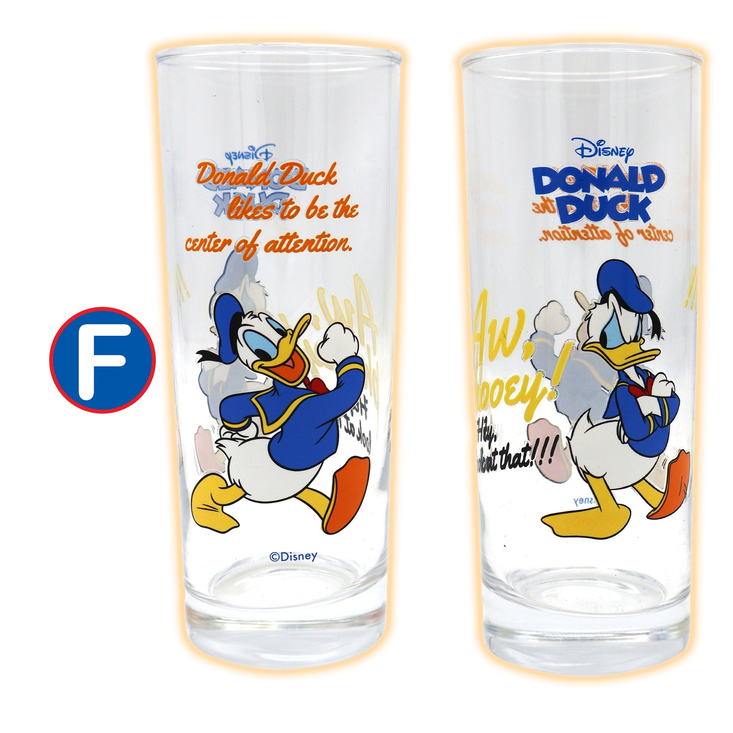 卡通正版有色手柄玻璃杯&玻璃對杯套裝