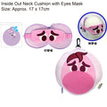 卡通人物頸枕連眼罩