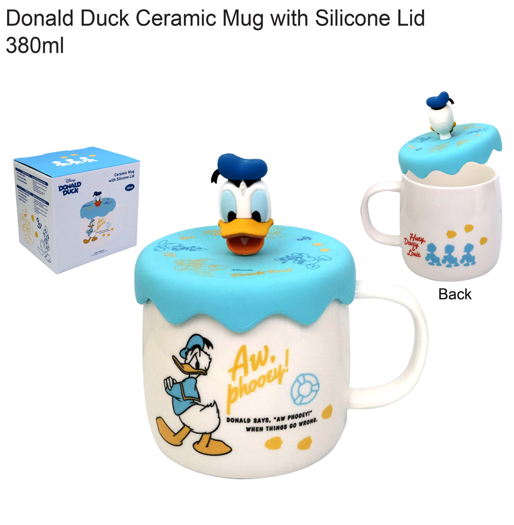 卡通品牌陶瓷杯連3D杯蓋套裝