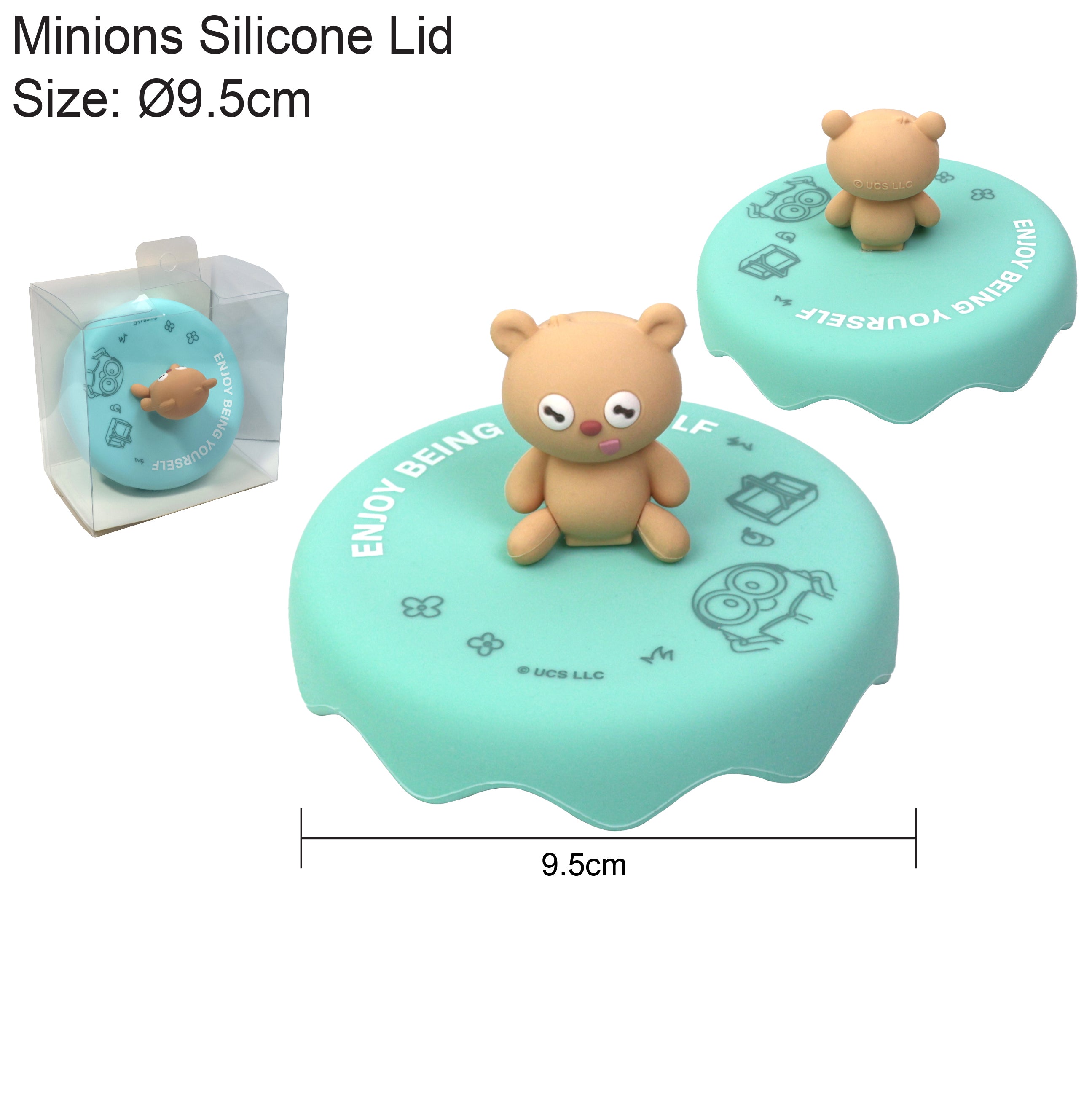 卡通品牌3D硅膠杯蓋