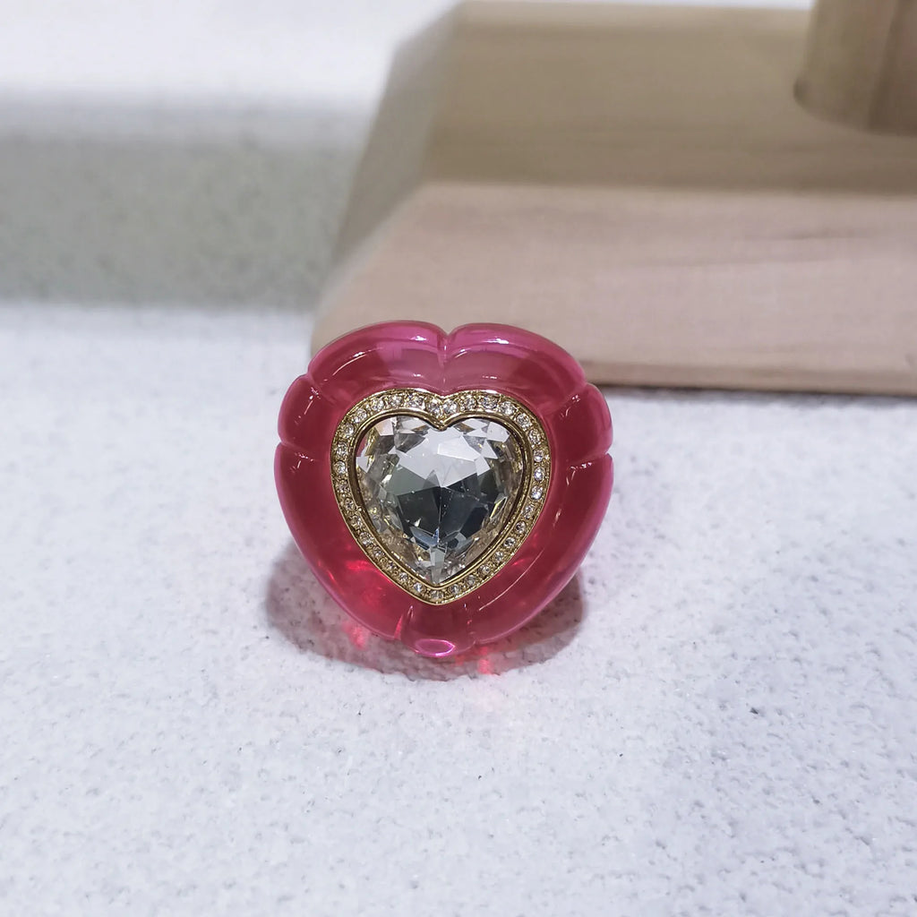 New Original Pillow Shaped Heart Series Necklace Earrings for Women Jewelry Set Party Accessories