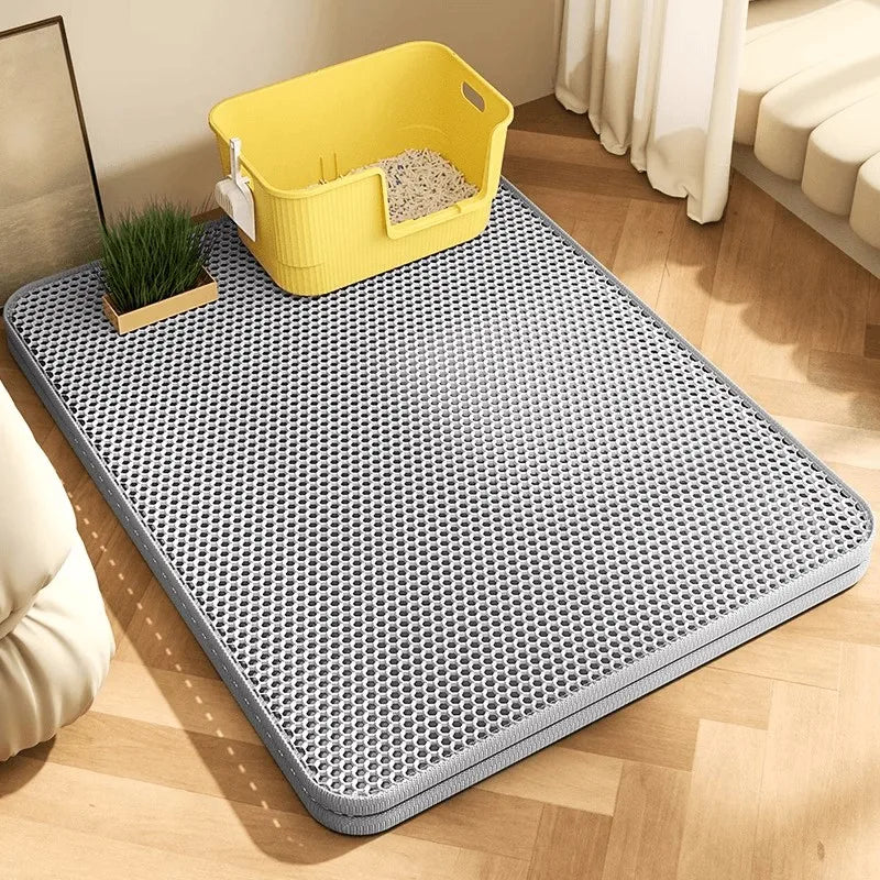 Extra Large Heavy Duty Waterproof Cat Litter Mat