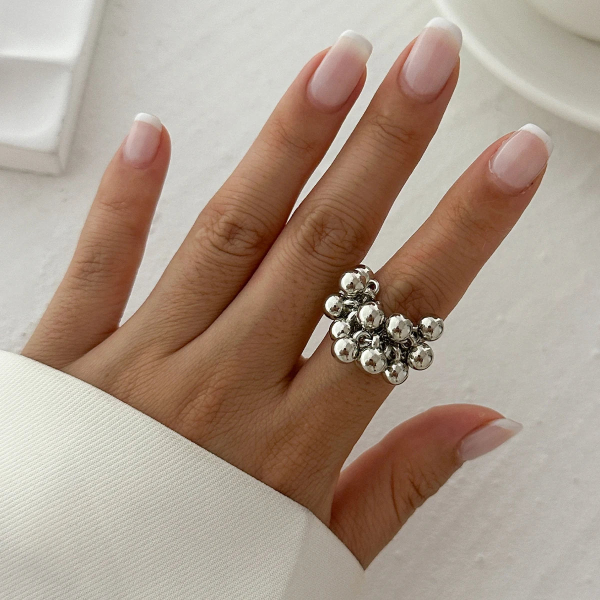 Ingemark Unique Exaggerated Large Petal Flower Rings for Women