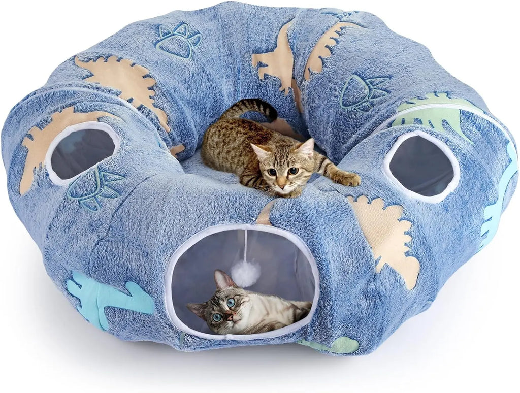 Cat Tunnel Bed for Indoor Cats