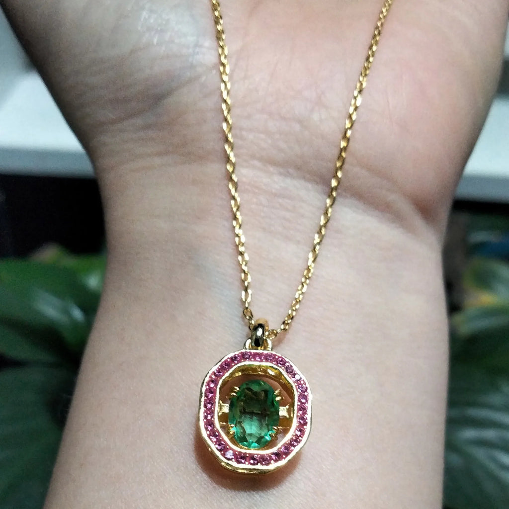 New Original Pillow Shaped Heart Series Necklace Earrings for Women Jewelry Set Party Accessories