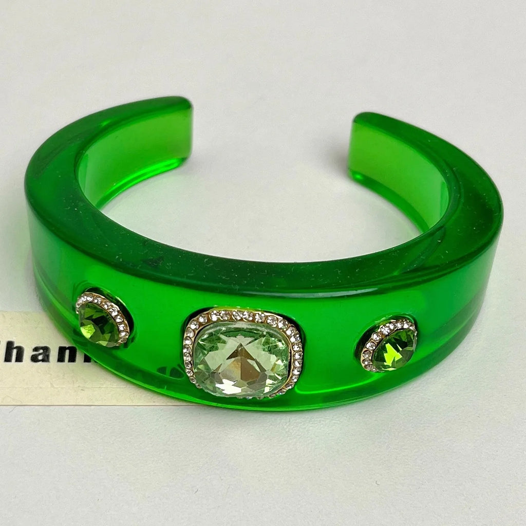 Fashion Rhinestone Wide Cuff Bracelet