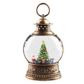 Christmas decorative wind light music box, rotating crystal ball