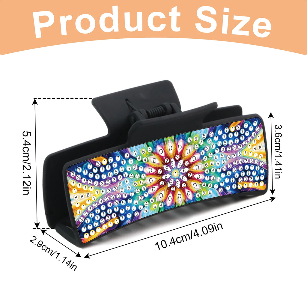 2pcs Diamond Painting Hair Claw Clips Kits for Adults