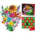24 Days Flower Bouquet Building Blocks Christmas Advent Calendar