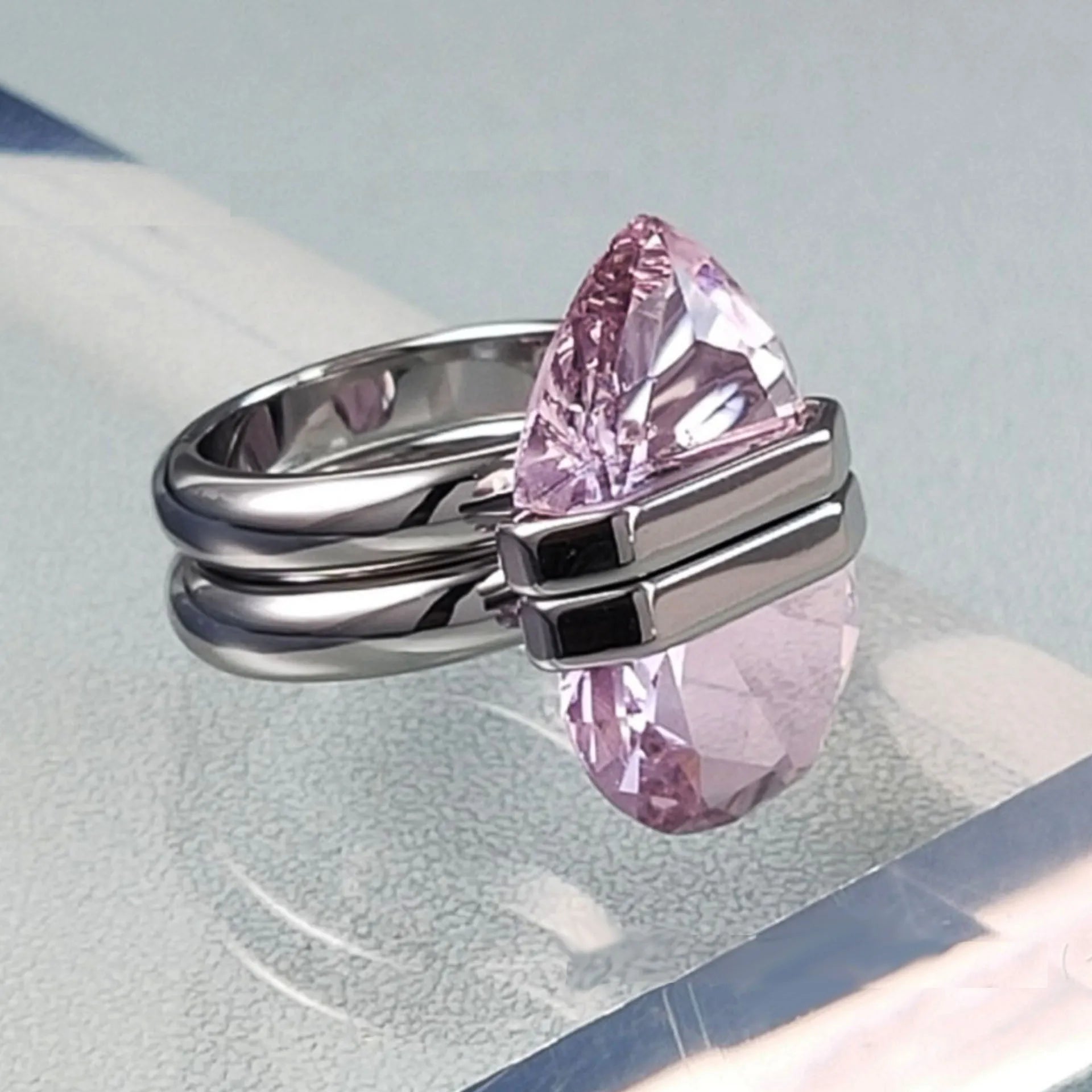 New Original Pillow Shaped Heart Series Necklace Earrings for Women Jewelry Set Party Accessories