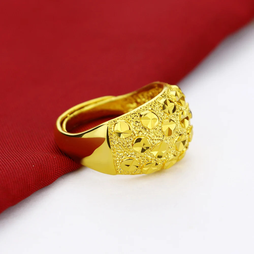Gold-plated sterling silver ring