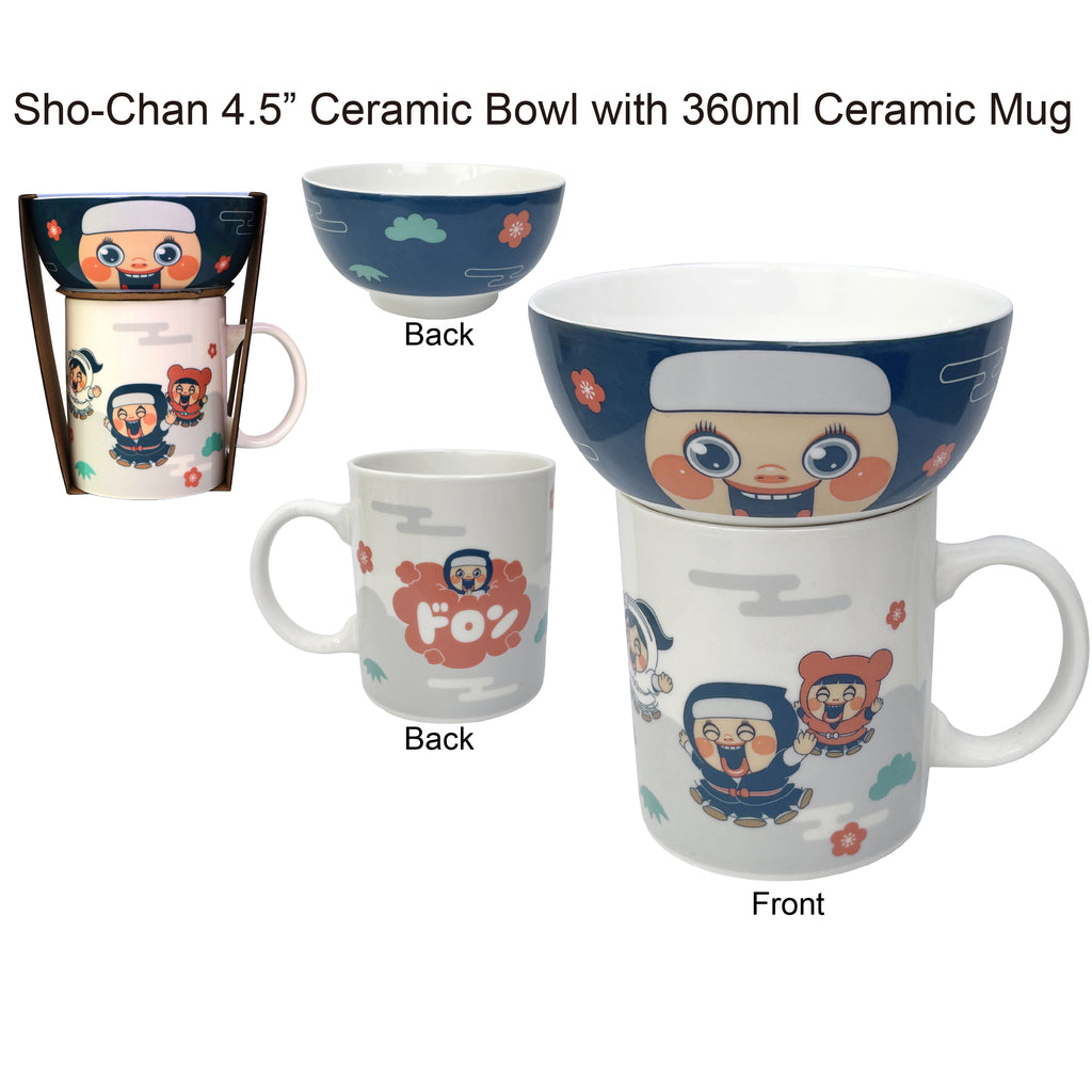 正版卡通人物陶瓷碗連杯套裝