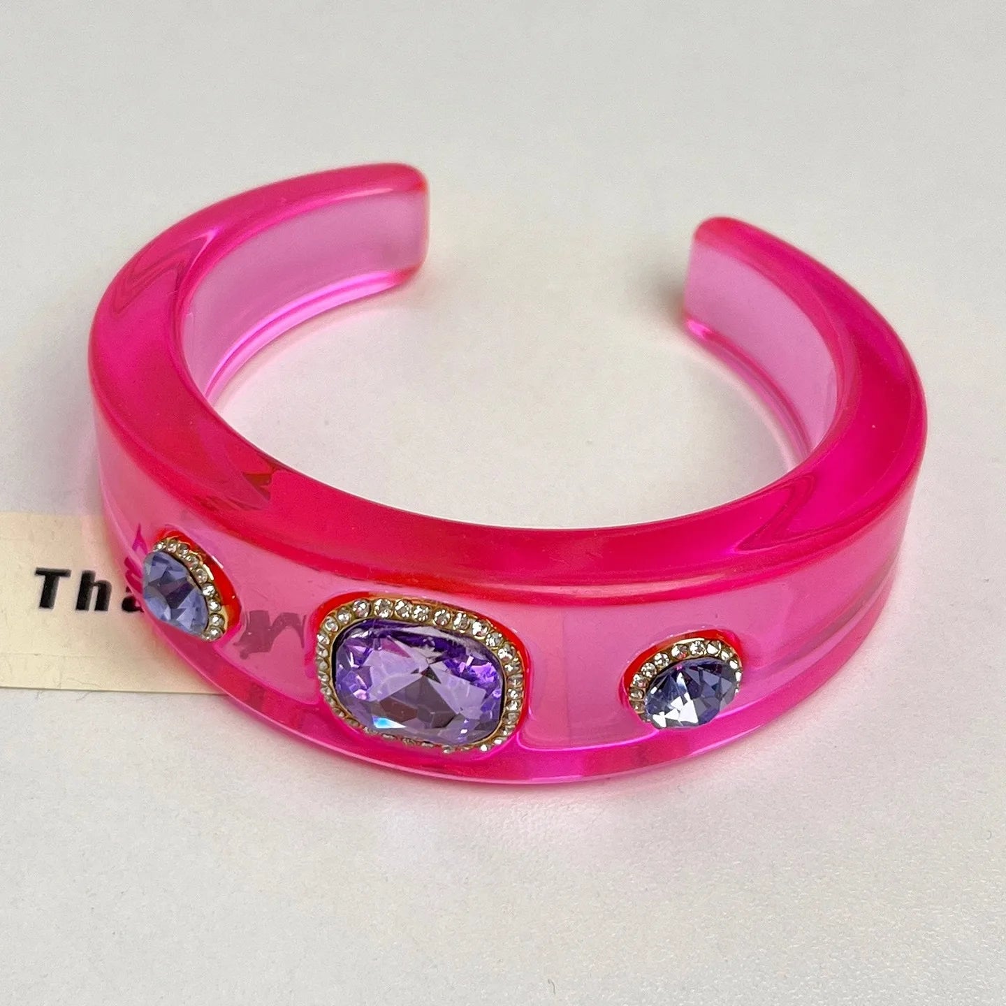 Fashion Rhinestone Wide Cuff Bracelet