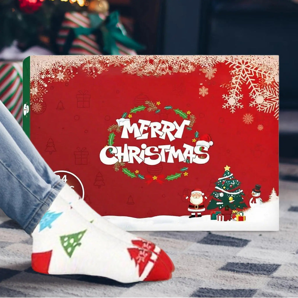 Christmas Advent 2025 24 Days Of Soft Socks Countdown Calendar