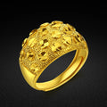 Gold-plated sterling silver ring