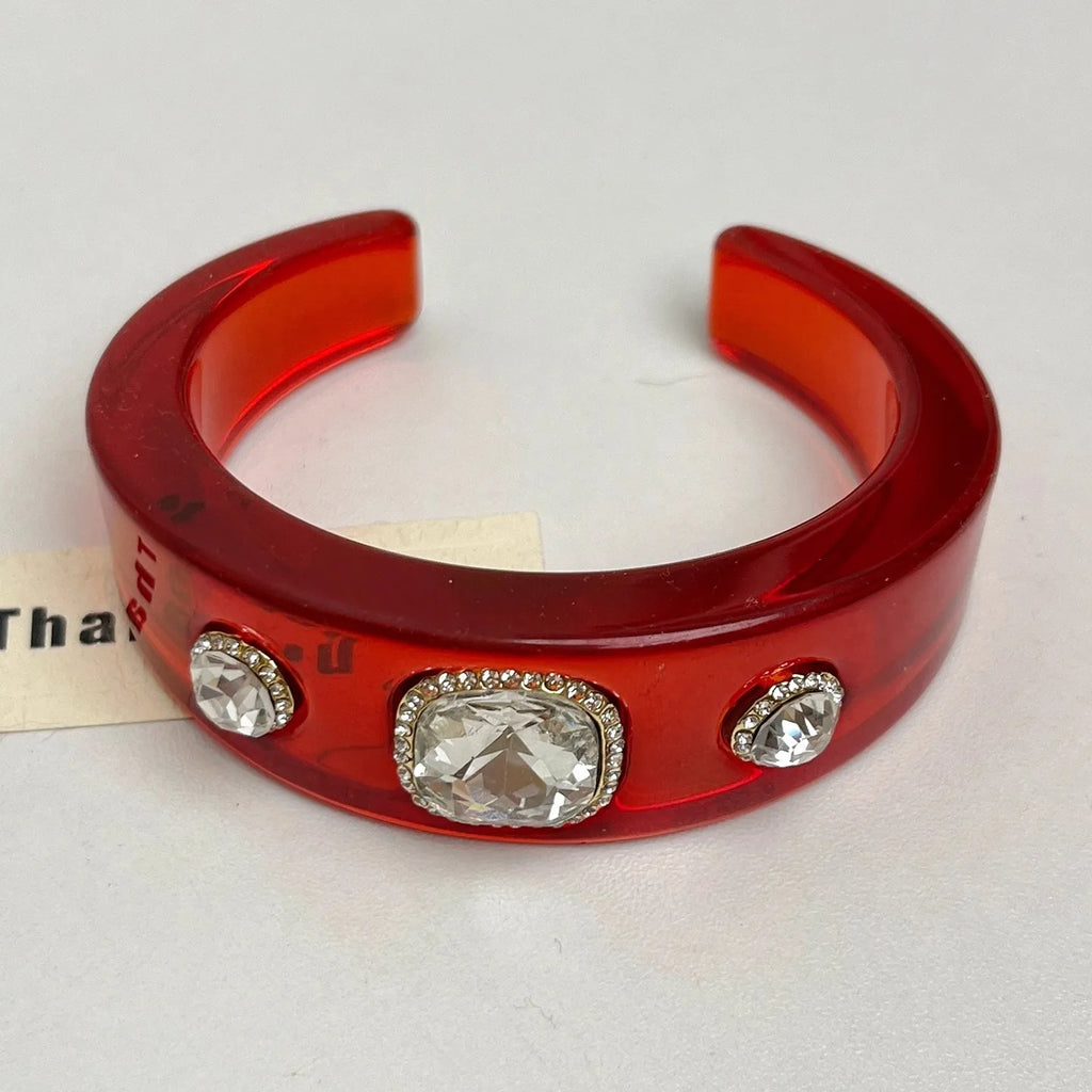 Fashion Rhinestone Wide Cuff Bracelet