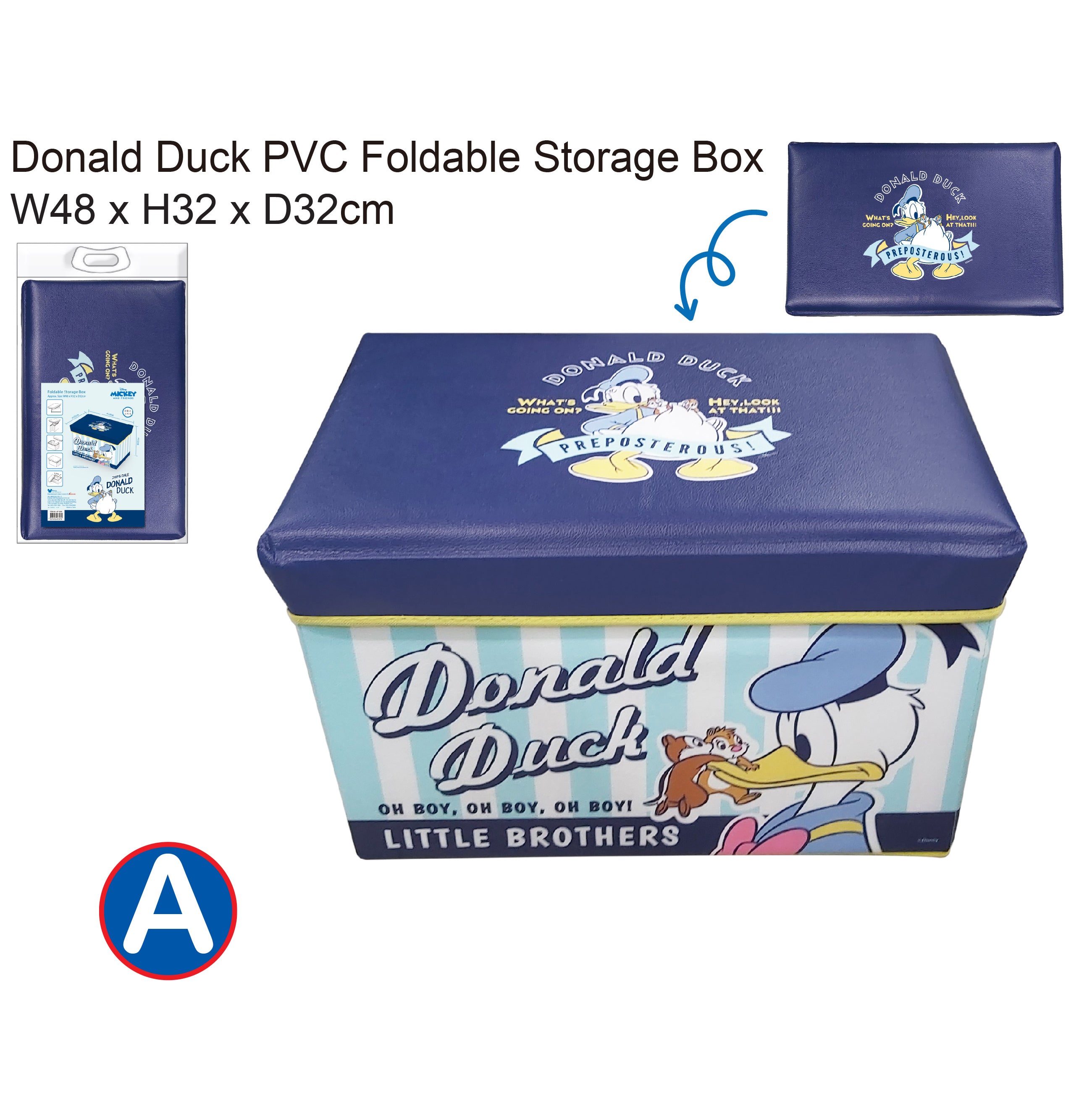 正版卡通人物摺疊收納箱