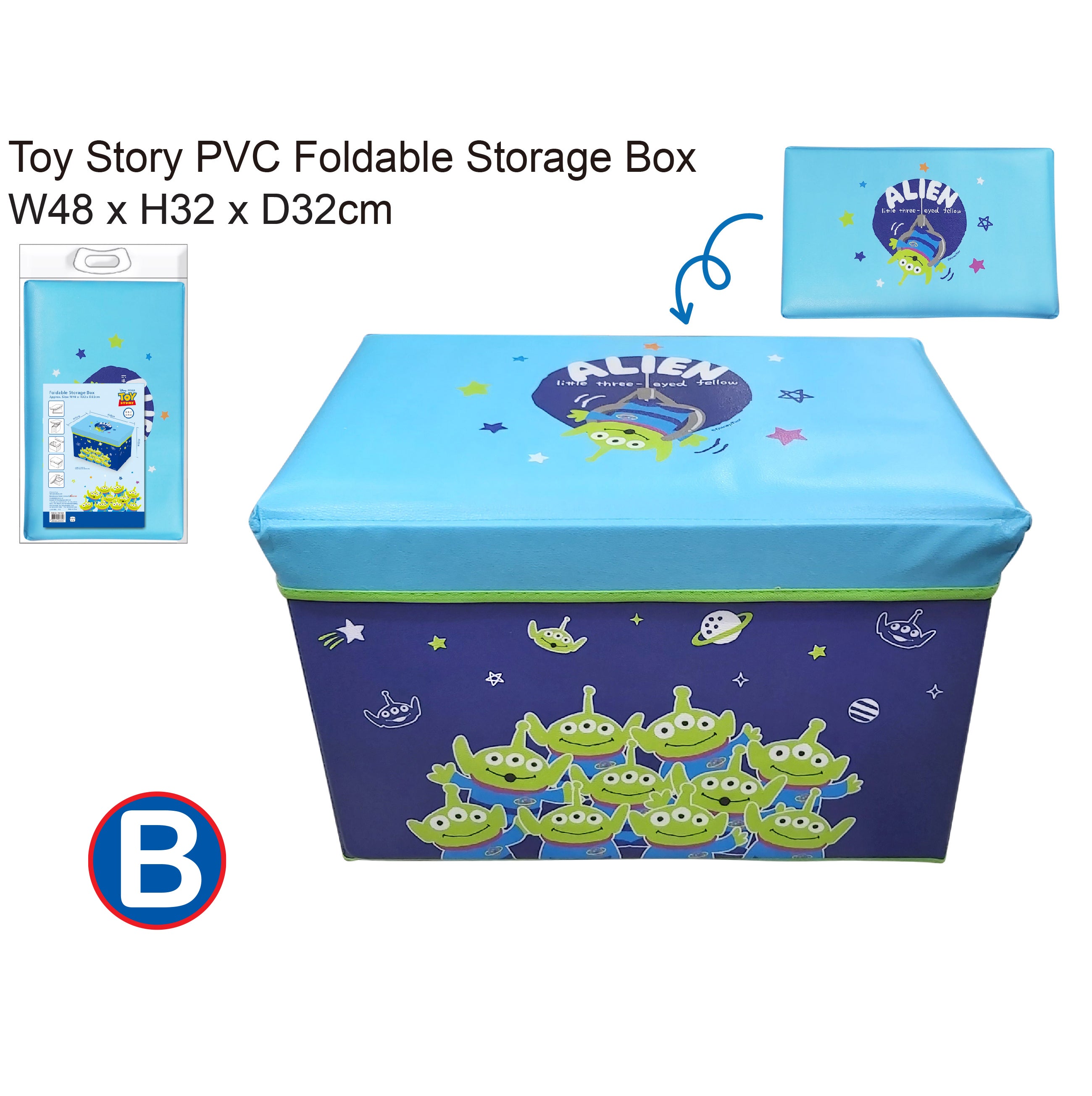 正版卡通人物摺疊收納箱