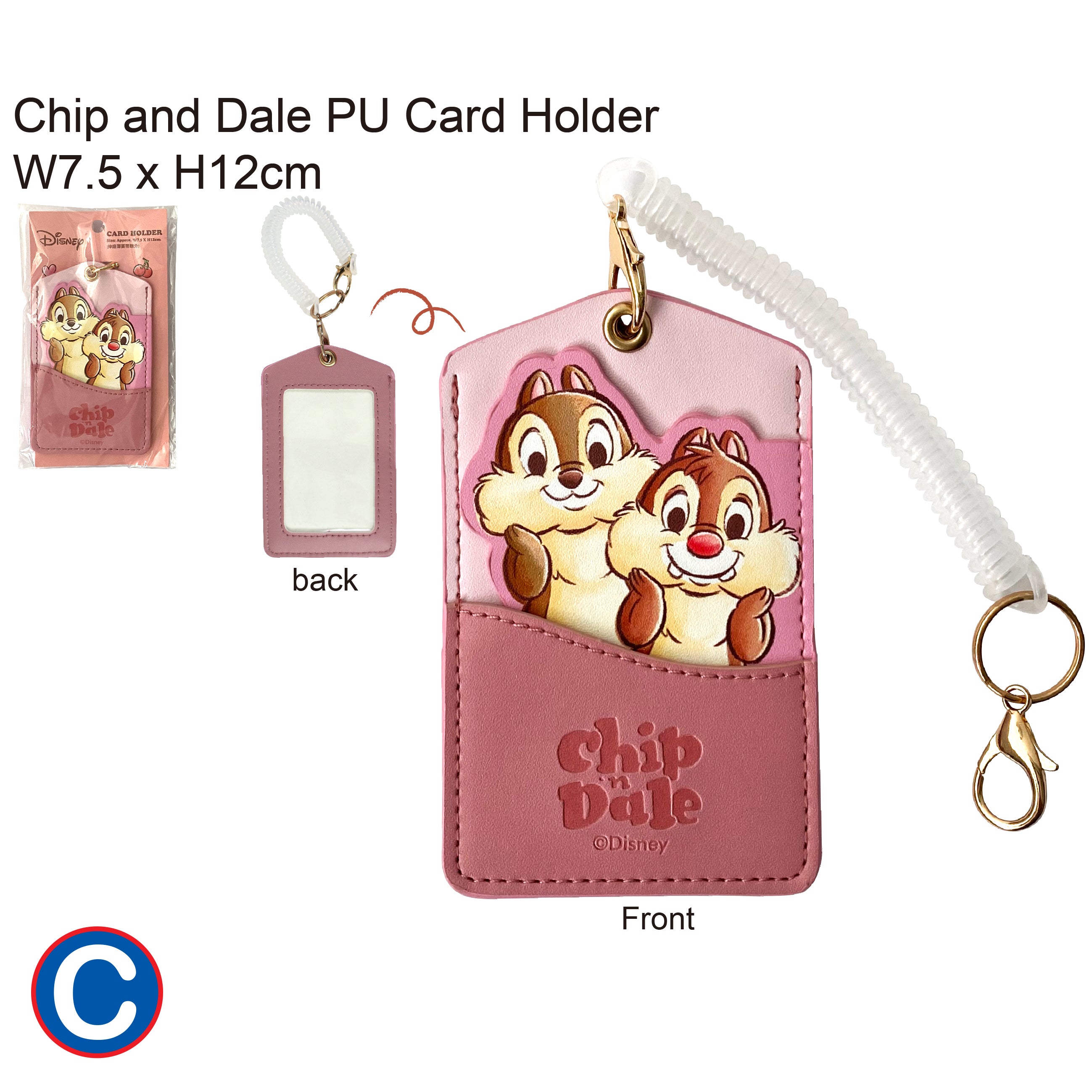 正版卡通人物幻彩掛頸八達通套及PU卡套