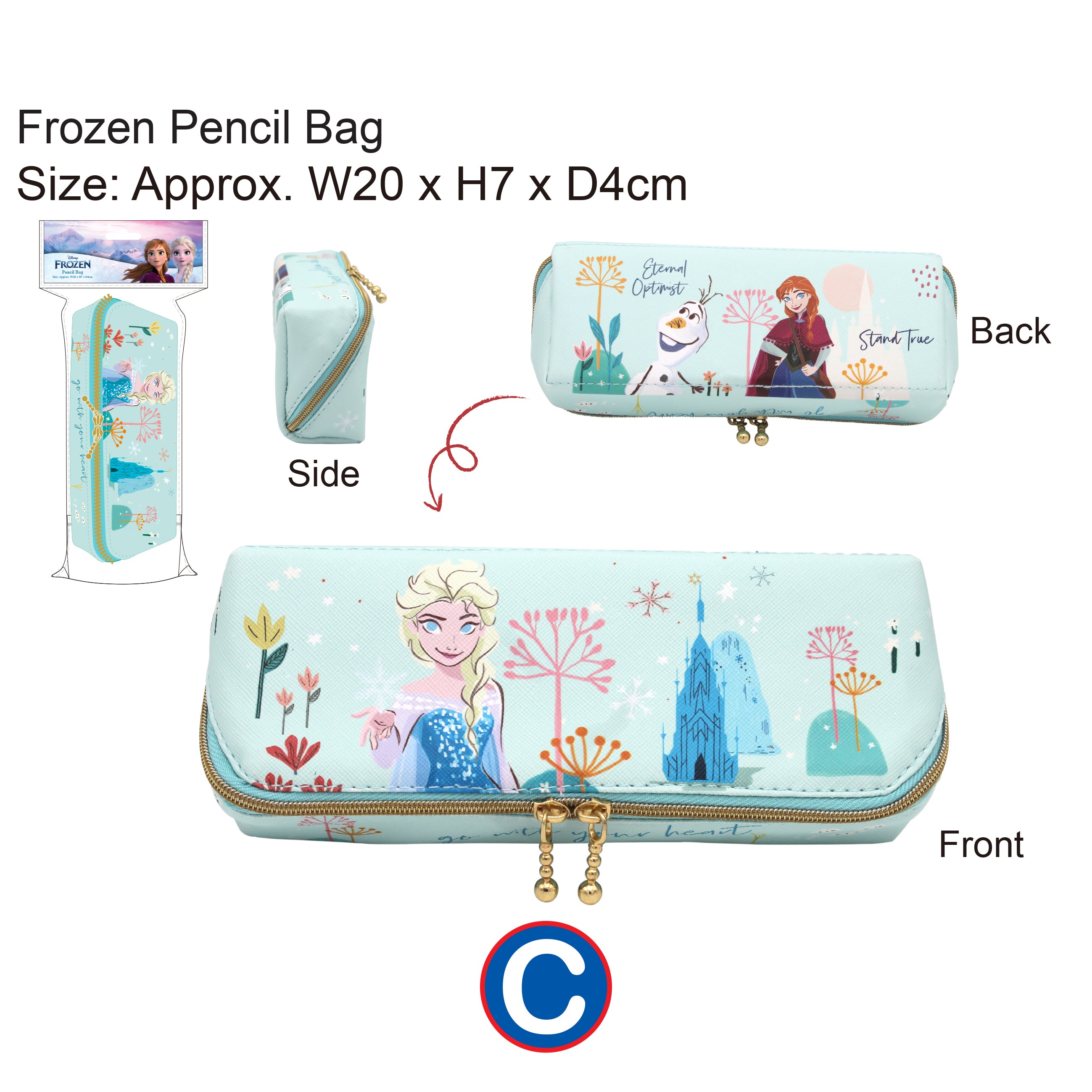 正版卡通人物雙層筆袋